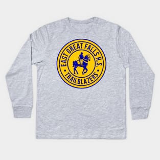 East Great Falls High School Trailblazers Kids Long Sleeve T-Shirt